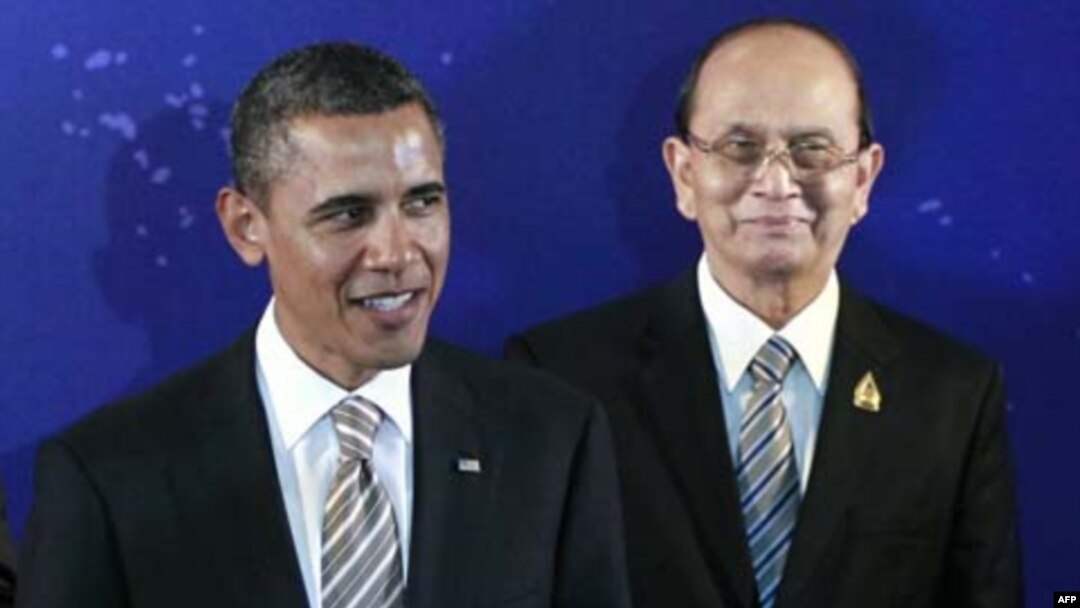 AQSh Prezidenti Barak Obama Birma rahbari Teyn Seyn bilan, 19-noyabr 2011