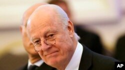 Utusan khusus PBB untuk Suriah, Staffan de Mistura di Astana,Kazakhstan (Foto: dok).