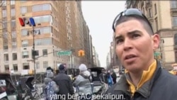 Pengemudi Becak di Kota New York