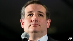 Republican presidential candidate, Sen. Ted Cruz, R-Texas, speaks to supporters during a campaign event in San Diego, California, April 11, 2016.