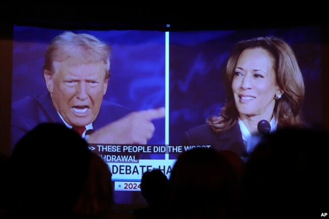 ABC kanalında yayınlanan Trump-Harris tartışması ABD'de ilgiyle izlendi.