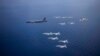 미군 서태평양서 군사력 과시…항모 합동훈련, 전략폭격기 잇따라 출현