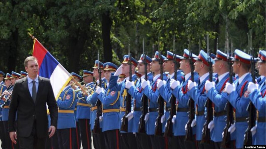 Ministar odbrane Aleksandar Vučić posetio je Generalštab Vojske Srbije. 