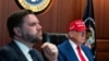 President Donald Trump and JD Vance in Situation Room in White House.