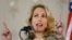 FILE - Former CIA officer Valerie Plame Wilson speaks at an annual "power lunch" in Chicago.