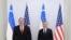 Госсекретарь США Майк Помпео и президент Узбекистана Шавкат Мирзиеев (архивное фото) 