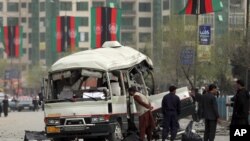 资料照片：阿富汗首都喀布尔发生路边炸弹攻击（2021年3月15日）