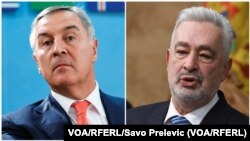 Predsednik Crne Gore Milo Đukanović i premijer Zdravko Krivokapić