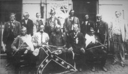 Photo taken at a reunion of Cherokees who fought for the South in the Civil War, New Orleans, 1093.