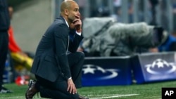 Pep Guardiola alors coach de Bayern Munich.