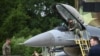 Винищувач F-16 ВПС США під час виставки International Aerospace Exhibition ILA у Берліні, 4 червня 2024. REUTERS/Annegret Hilse