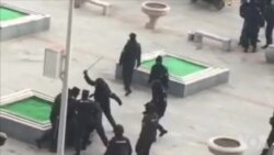 Tibetan Pedestrians Being Attacked, Beaten by Chinese Security