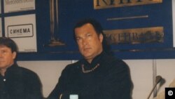 Стивен Сигал на МКФ. Фото Олега Сулькина. 2003 г