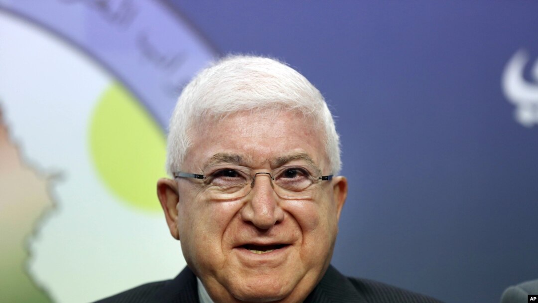 Fuad Masum na konferenciji za novinare u Bagdadu, 24. jula 2014. 