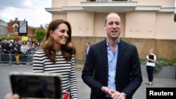 Britain's Prince William and Catherine Duchess of Cambridge.