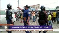 Un double meurtre met Goma en colère