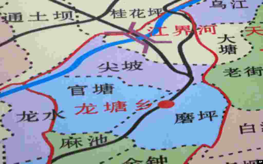 江界河大桥位置示意图