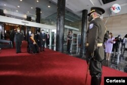 Ceremonia militar en conmoracion del 198 aniversario de la Batalla del Pichincha y Día de las Fuerzas Armadas (Cima de la Libertad). [Foto: Cortesía Secretaría General de Comunicación de la Presidencia de la República]