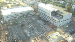 Падение башенного крана