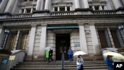 Gedung kantor pusat bank sentral Jepang, Bank of Japan di Tokyo. (Foto:Dok)