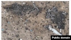 Qəzaya uğrayan Azərbaycan təyyarəsi (Mənbə: Qazaxısan Nəqliyyat Nazirliyi)