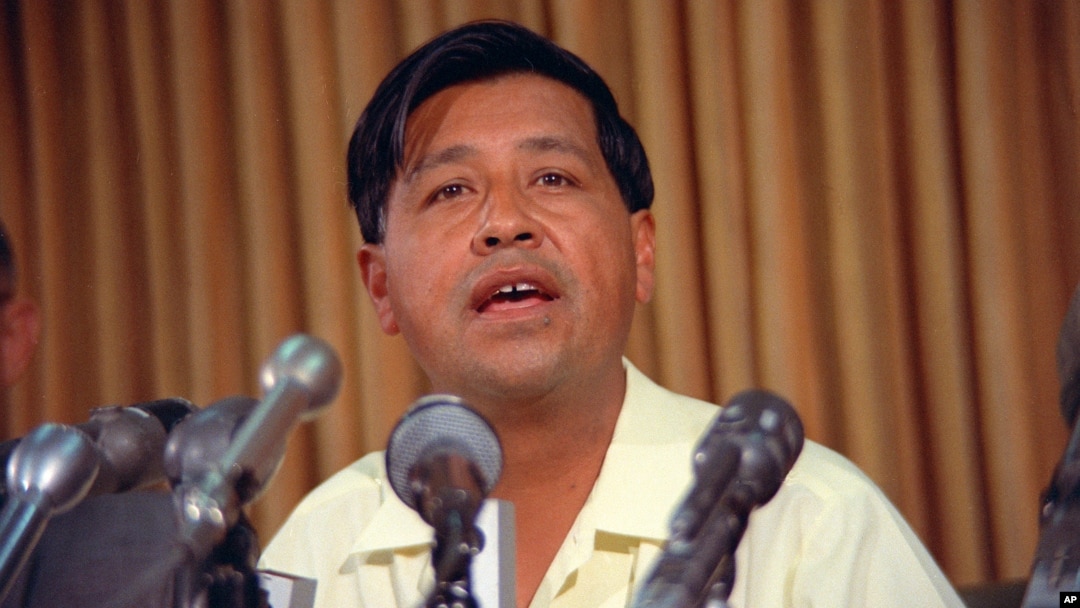 FILE - United Farm Workers labor leader Cesar Chavez speaks during a news conference, May 24, 1968. The location is not known.