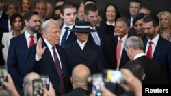 Pelantikan Donald Trump sebagai Presiden ke-47 Amerika Serikat di Rotunda Gedung Capitol, Washington, DC, 20 Januari 2025. (SAUL LOEB/Pool via REUTERS)