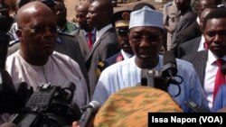 Roch Kaboré et Idriss Deby, Ouagadougou, Burkina Faso, 21 janvier 2016.