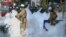 Foam Snarls Tokyo Streets After Traffic Accident