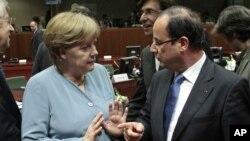 Ангела Меркель и Франсуа Олланд 