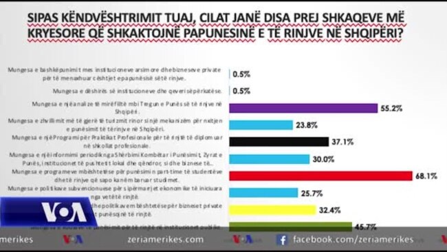 Anketa: Papunësia dhe korrupsioni largojnë të rinjtë nga Shqipëria Anketa: Papunësia dhe korrupsioni largojnë të rinjtë nga Shqipëria