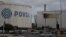 The logo of Venezuelan oil company PDVSA is seen on a tank at Isla refinery in Willemstad on the island of Curacao, April 22, 2018.
