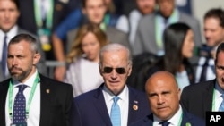 ប្រធានាធិបតីអាមេរិក​លោក Joe Biden បាន​មកដល់កិច្ចប្រជុំ​កំពូល G20 ក្នុងទីក្រុង Rio de Janeiro ​កាលពីថ្ងៃទី​១៨ វិច្ឆិកា ឆ្នាំ២០២៤។