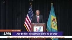 Joe Biden, désormais dans la course à la présidence des Etats-Unis
