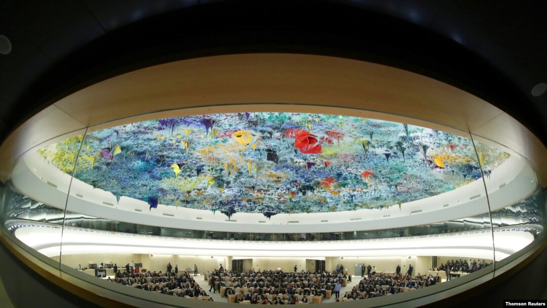 Sesión del Consejo de Derechos Humanos de las Naciones Unidas, en Ginebra.