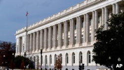 Foto del edificio de oficinas Russell del Senado de EEUU en el Capitolio de Washington el 17 de diciembre de 2024.