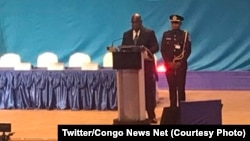 Président Félix Tshisekedi azwi malabo na bokutani ya nkita "Investir en Afrique" na Kintele, Brazzaville, Congo-Brazzaville, 10 septembre 2019. (Twitter/Congo News Net)