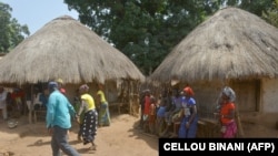 Au village de Bouramaya Sousou, près de Souapiti en Guinée, le 3 mars 2020. (Photo de CELLOU BINANI / AFP)