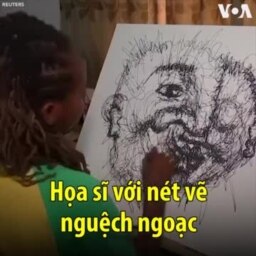 Họa sĩ với nét vẽ nguệch ngoạc