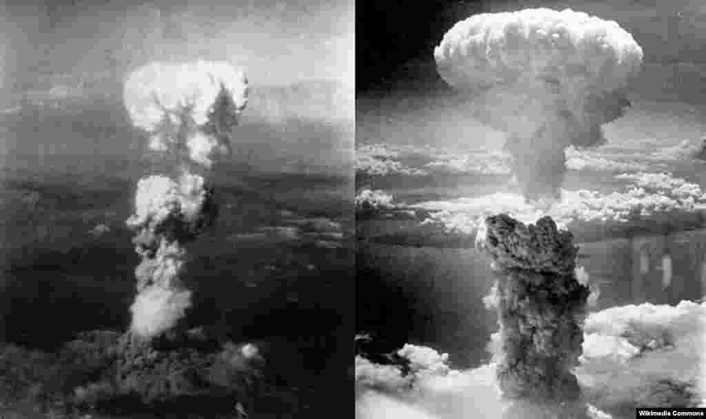 Serangan bom atom di Hiroshima dan Nagasaki, 6 Agustus 1945.