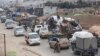Les populations syriennes fuient l'avancée des forces armées dans la province d'Idleb, le 29 janvier 2020. 