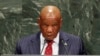 Le Premier ministre du Lesotho, Thomas Motsoahae Thabane, s'adresse à la 74e session de l'Assemblée générale des Nations Unies, le 27 septembre 2019.