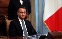 Italian Foreign Affairs Minister Luigi Di Maio attends the new cabinet's first meeting at Chigi Palace in Rome, Sept. 5, 2019.