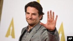 Bradley Cooper arrives at the 87th Academy Awards nominees luncheon at the Beverly Hilton Hotel, Feb. 2, 2015, in Beverly Hills, California.