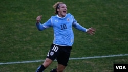 Forlán lideró la victoria de Uruguay en la pasada Copa América, lo que lo pone como uno de los favoritos para el premio.