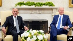 دیدار جو بایدن، رئیس جمهوری آمریکا، و اشرف غنی، رئیس جمهوری افغانستان، در کاخ سفید (جمعه ۲۵ ژوئن ۲۰۲۱)
