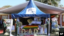 Burial site of former President Robert Mugabe, who died in Singapore on September 6, 2019.