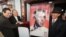 FILE - The 'Maltese Falcon' statuette is seen at the unveiling of the U.S. Postal Service's Humphrey Bogart stamp in San Francisco on Aug. 1, 1997.