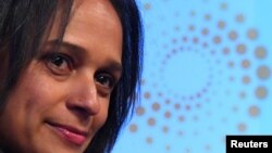 Isabel dos Santos, empresária angolana, num evento da Reuters em Londres