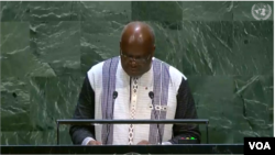  Roch Kaboré à l'ONU, le 24 septembre 2019.